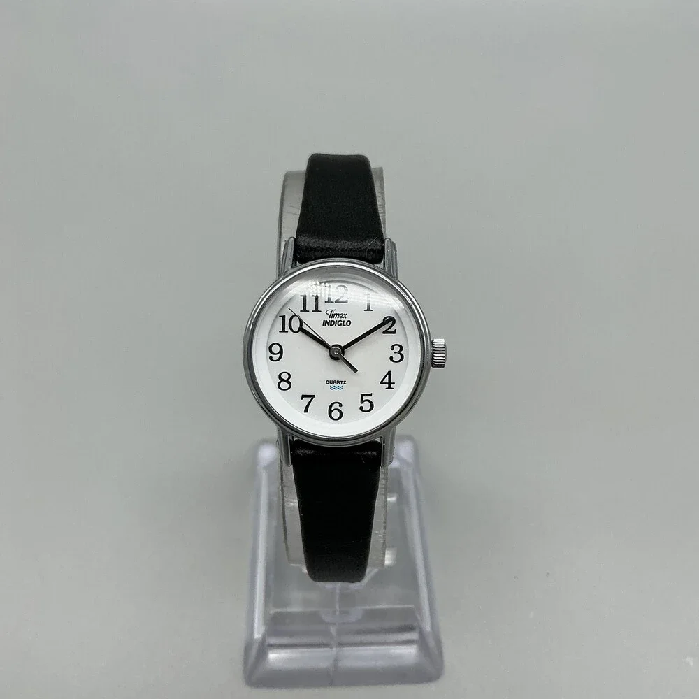 Vintage Timex Easy Reader Indiglo Womens Watch 23mm Leather New Battery